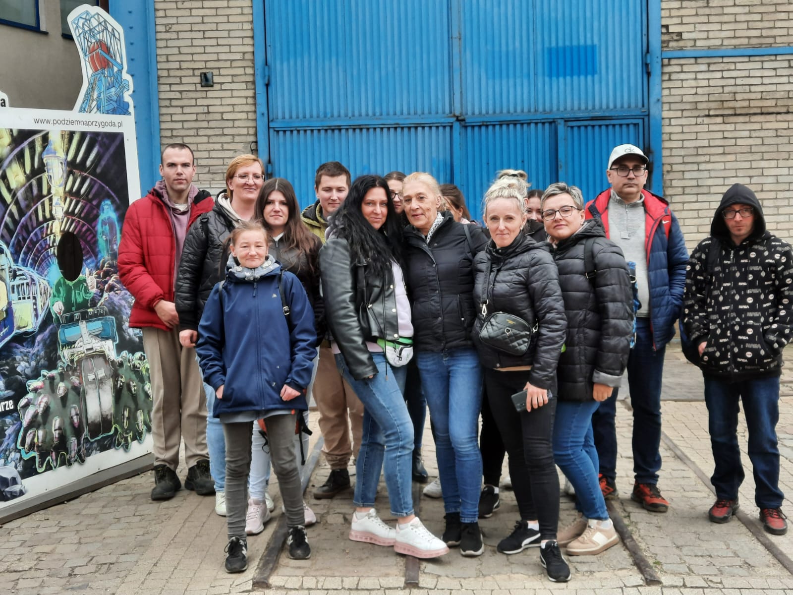Uczestnicy po wyjeździe z Kopalni